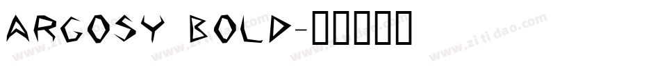 Argosy Bold字体转换